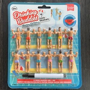 Drinking Buddies Drink Markers - Set of 12